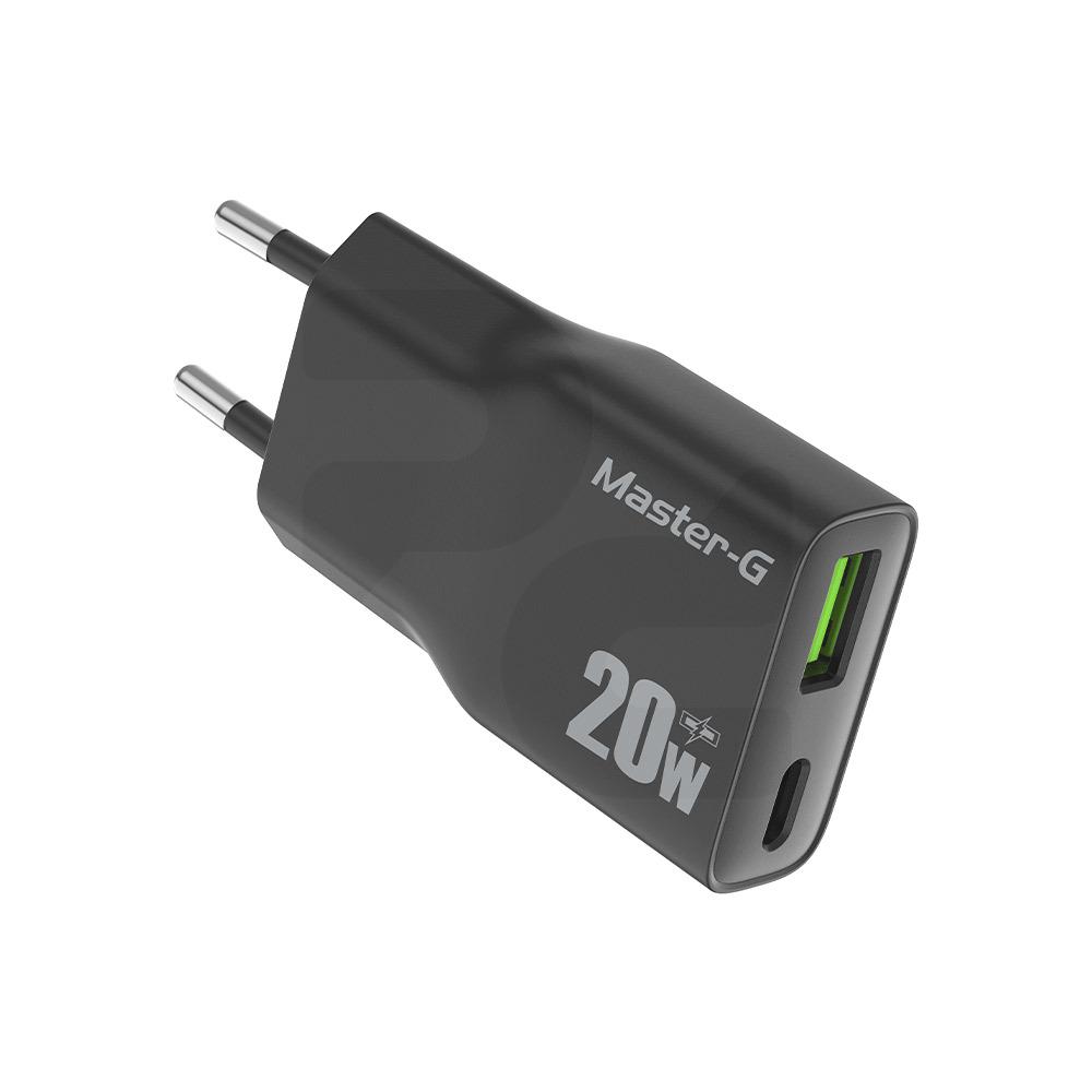 Adaptador Cargador de 20W Negro