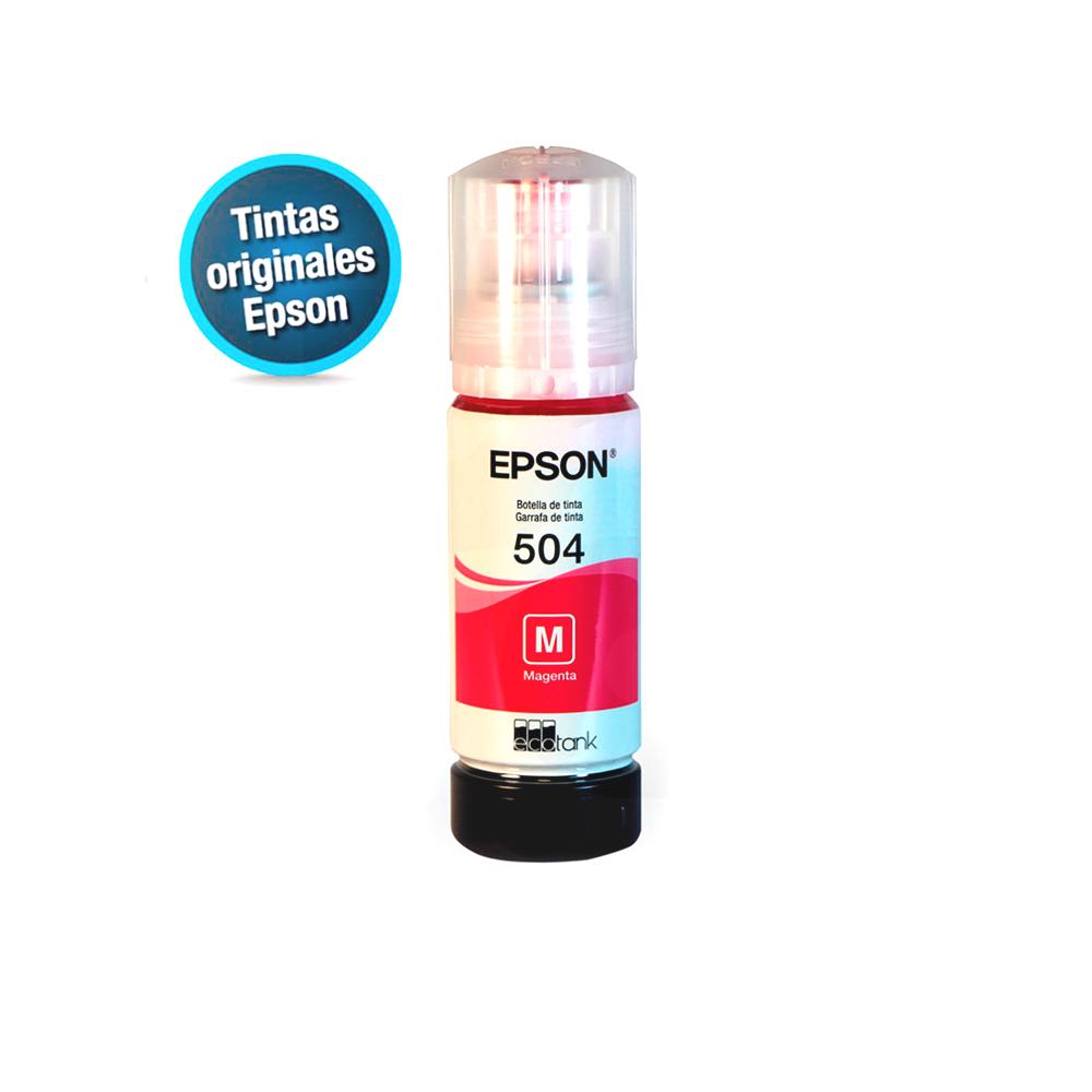 Botella de Tinta Original Epson T504320-AL Magenta 