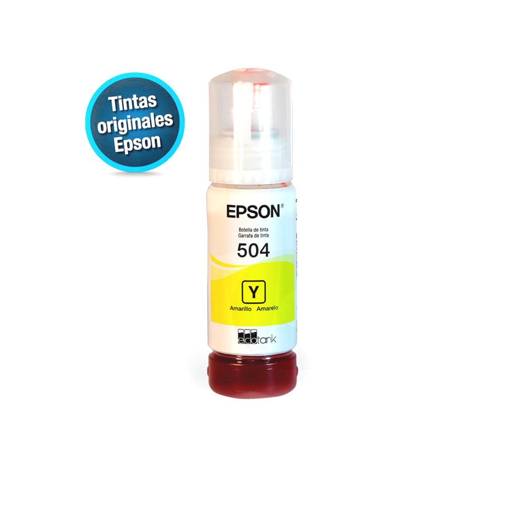 Botella de Tinta Original Epson T504420-AL Amarillo 