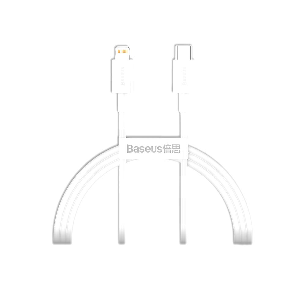 Cable Baseus Tipo-C 20W 1m Blanco