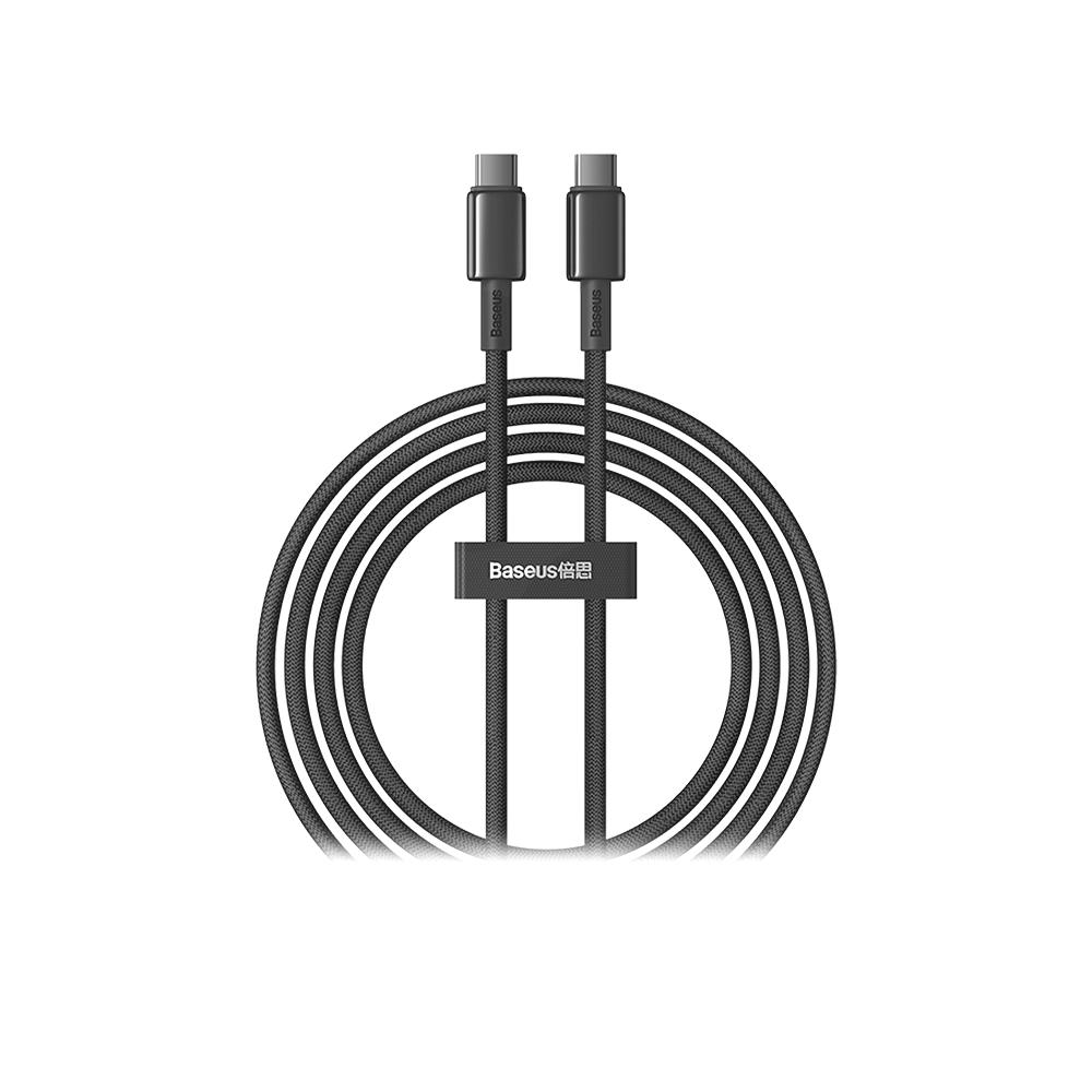 Cable Baseus Tipo-C a Tipo-C 100W 2m Negro