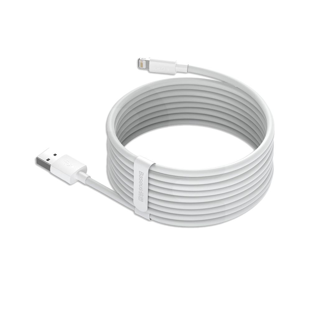 Cable Baseus USB-A a Lightning 1,5 mts Blanco