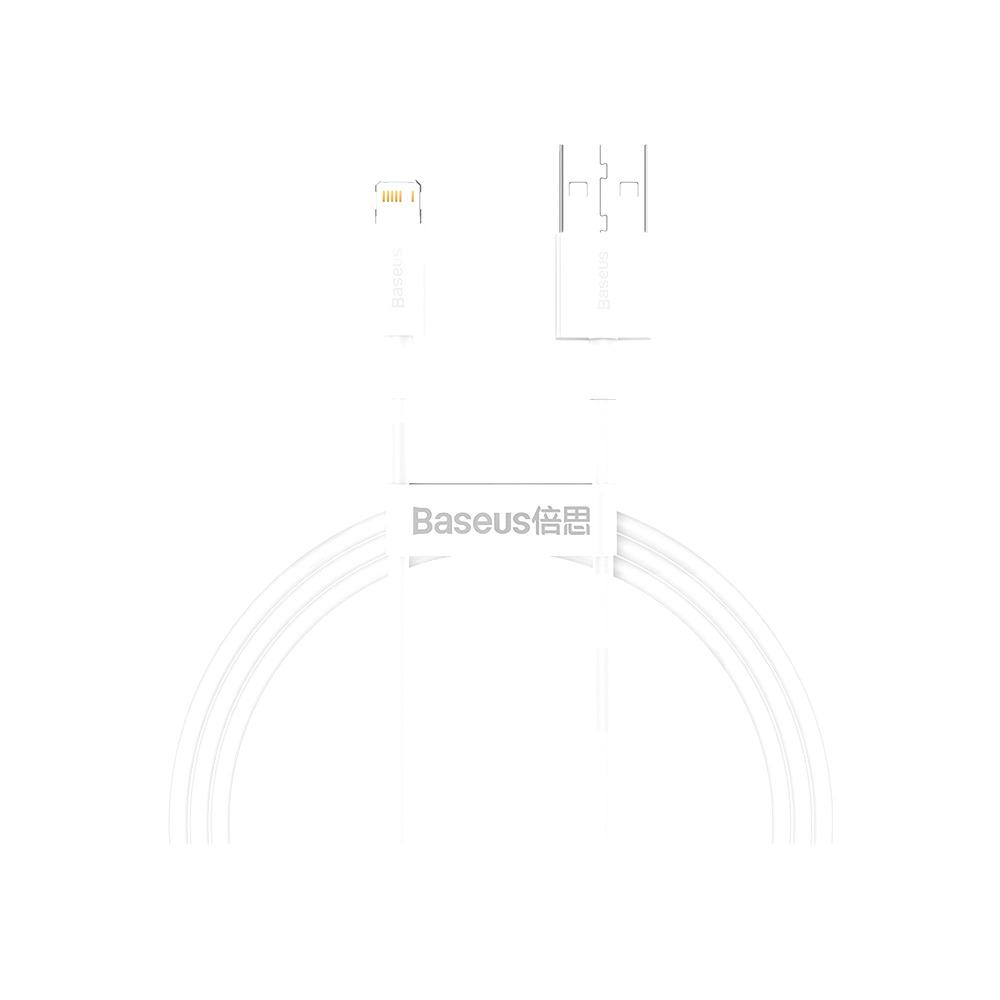 Cable Baseus USB-A USB-lightning 1m Blanco