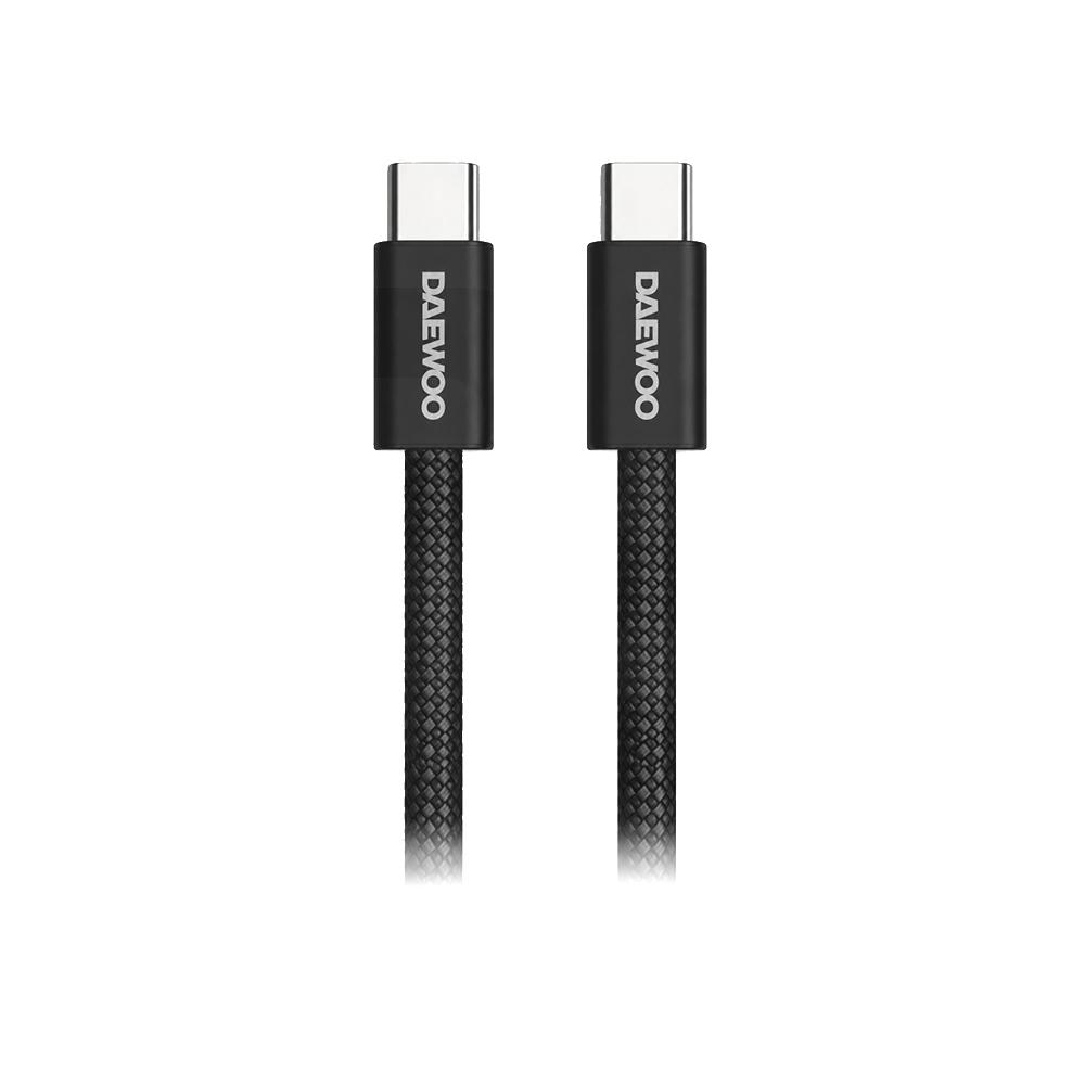Cable de Carga 60W 2 M Negro Daewoo