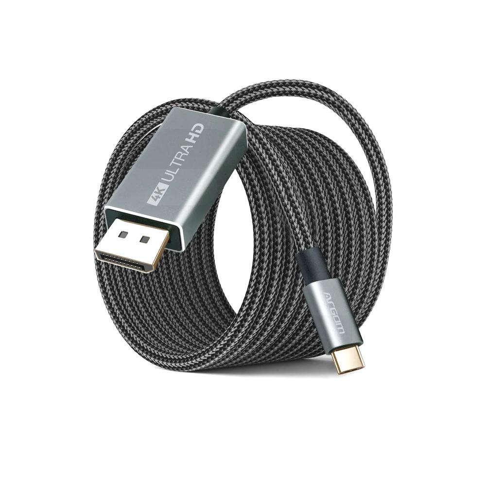 Cable Tipo C a Display Port de 1.8 Metros 4K 60Hz
