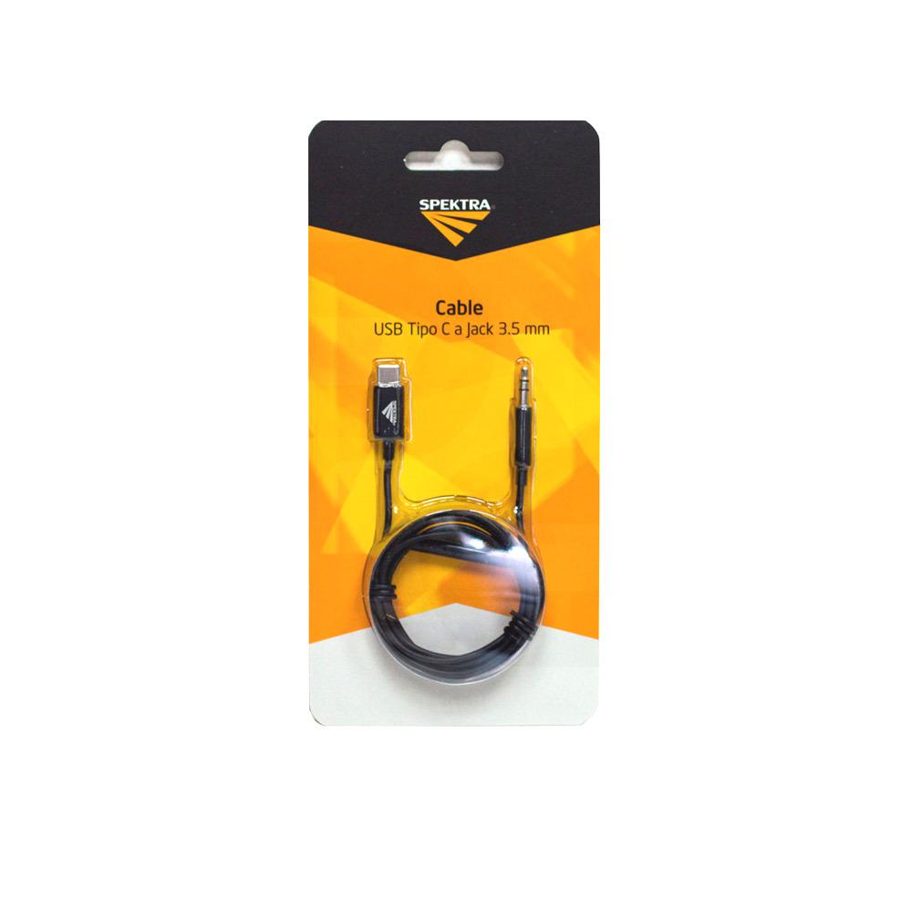 Cable USB C a salida Jack 3.5mm 1.2m