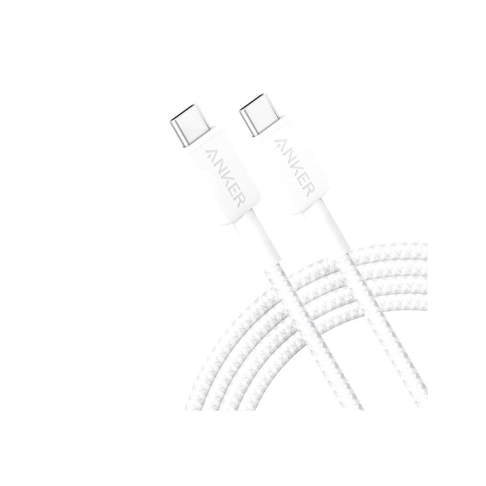 Cable USB - C a USB - C, 1,8M Blanco