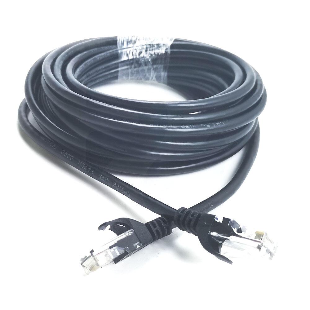 Cable UTP Cat5e + Conectores RJ45 - 7mts Negro