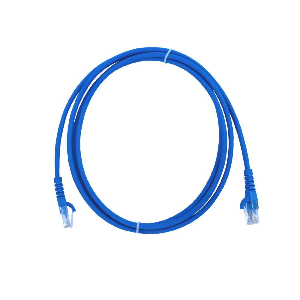 Cable UTP Cat6 + Conectores RJ45 - 2mt Azul