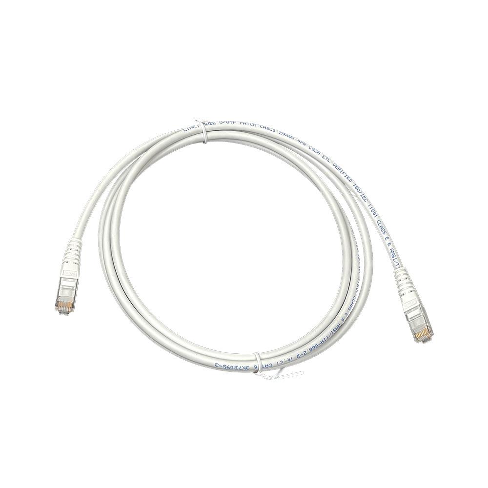 Cable UTP Cat6 + Conectores RJ45 -2mt Gris
