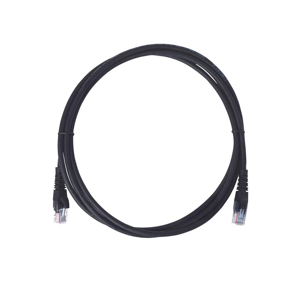 Cable UTP Cat6 + Conectores RJ45 - 2mt Negro