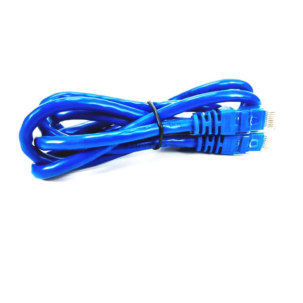 Cable UTP Cat6 + Conectores RJ45 - 3mts Azul 