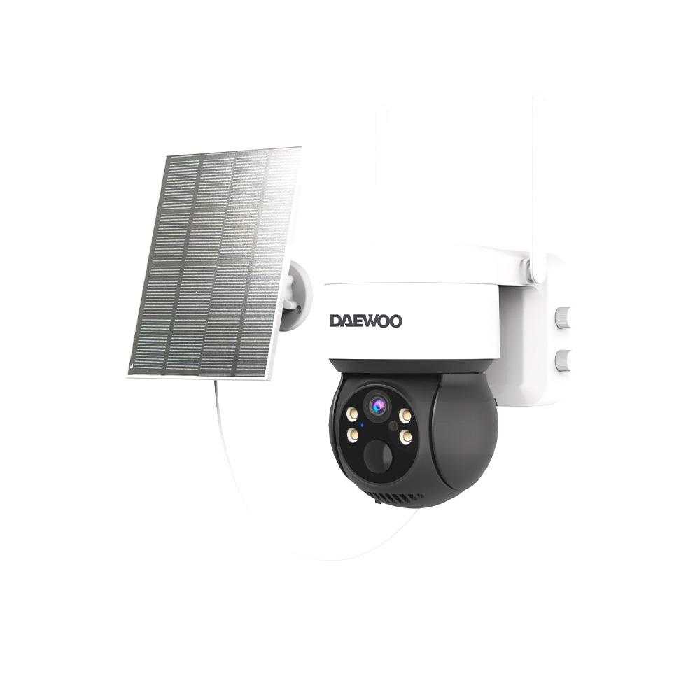 Cámara Seguridad IP 2K (3 MP) WiFi Exterior 360° con batería y panel solar de carga
