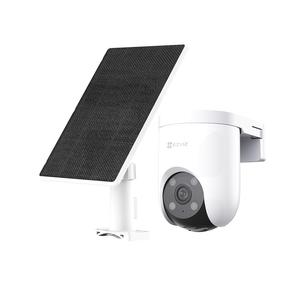 Cámara Seguridad IP 4G 2K+ WiFi de Exterior 360° HB8C Lite 4MP con luz y audio + Panel Solar 5W