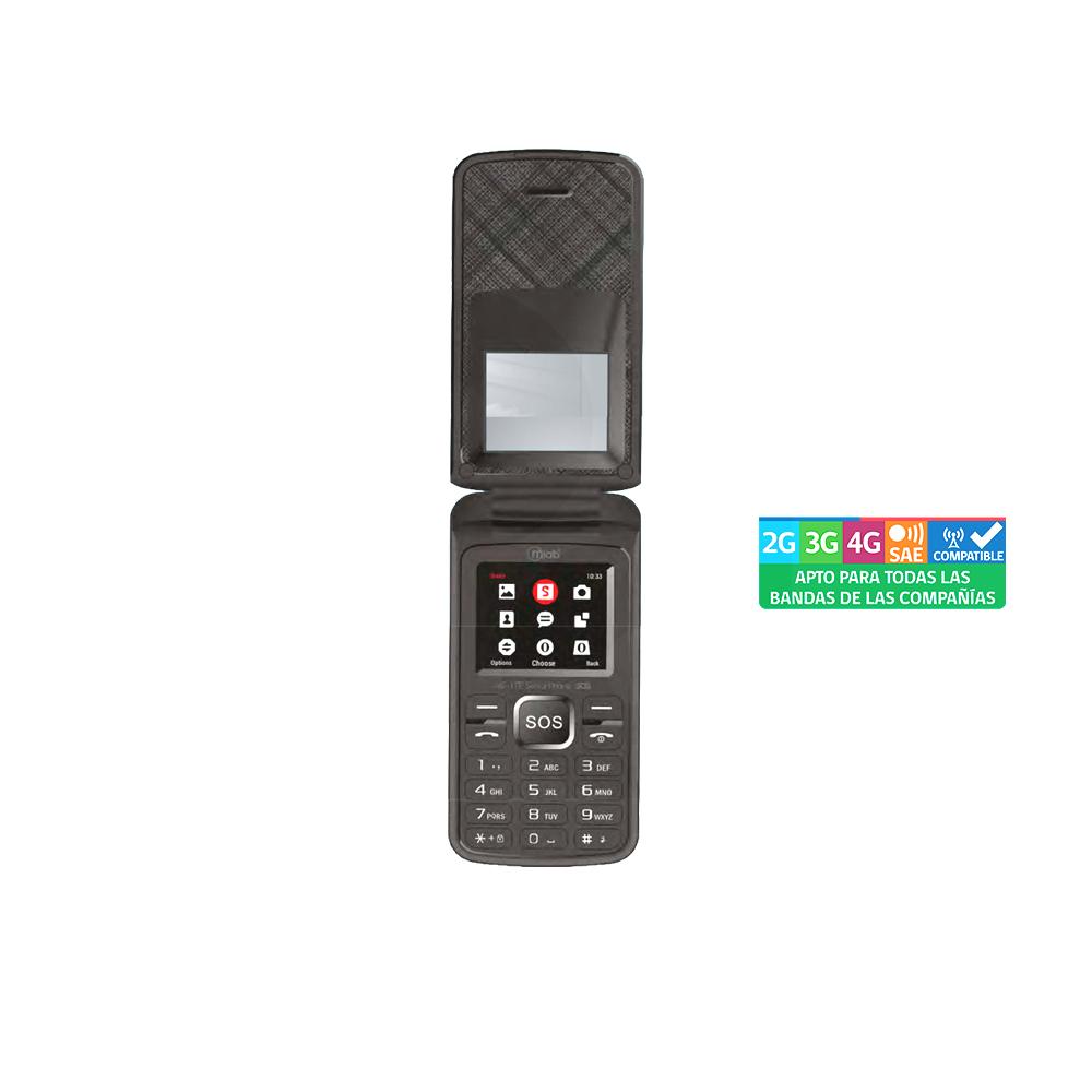 Celular Senior Mlab Shell 4G SOS 1,8" Negro Liberado
