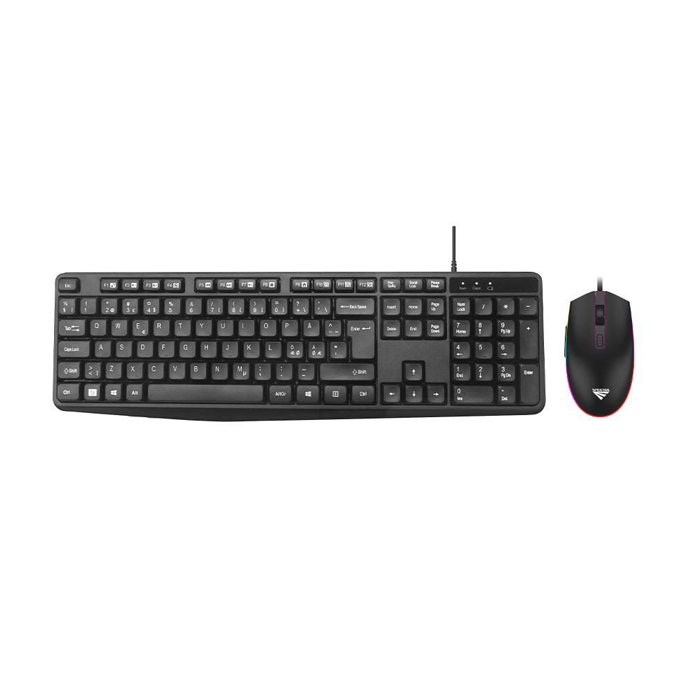Combo Teclado + Mouse Alámbrico GM-003 - Negro 