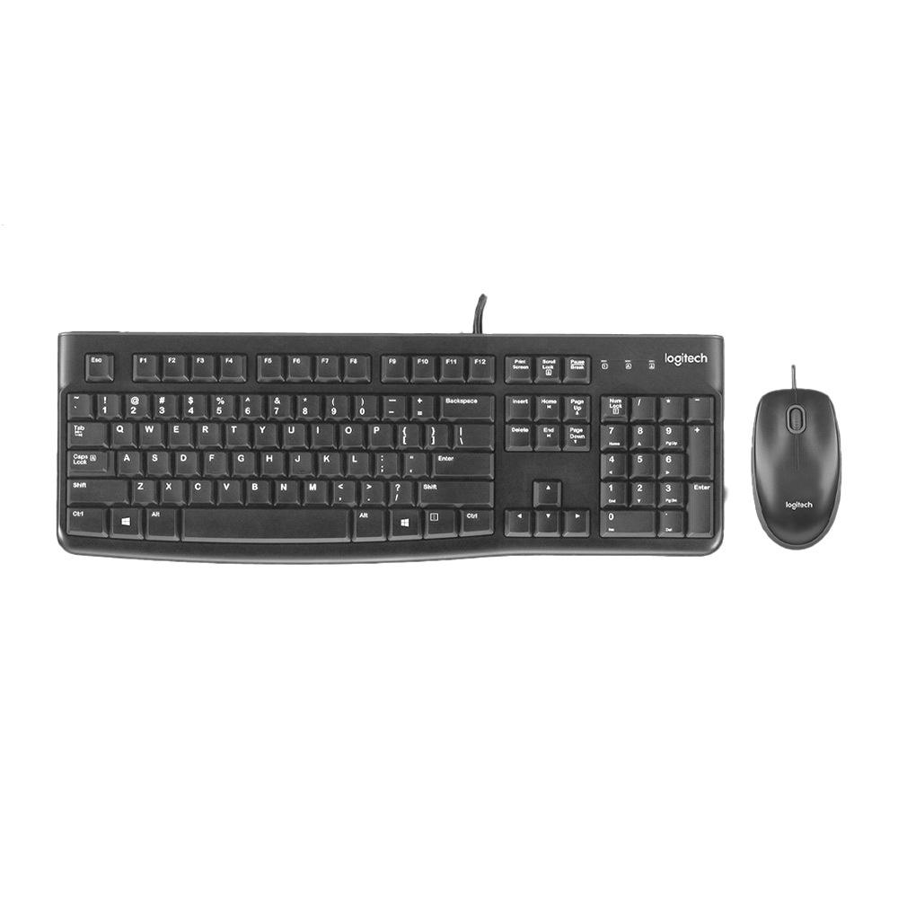 Combo Teclado + Mouse Alámbrico MK120 - Negro