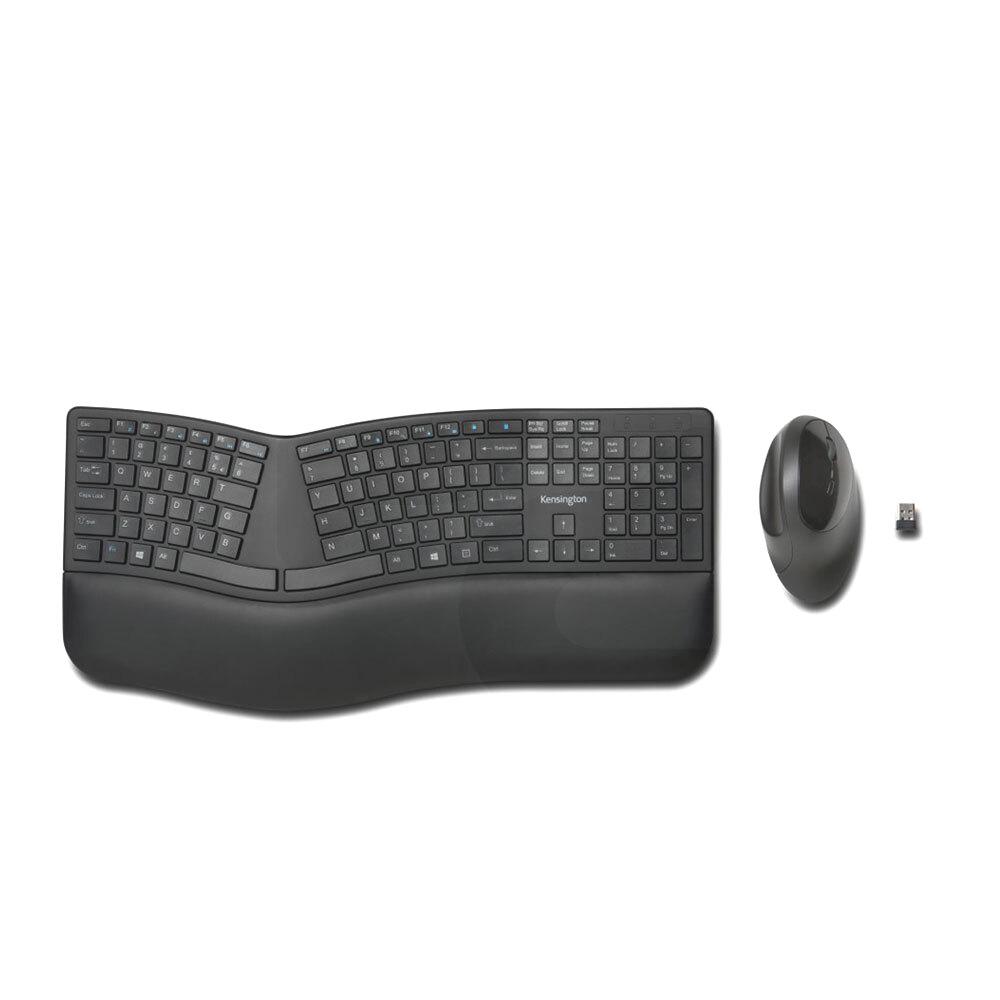 Combo Teclado + Mouse Inalámbrico Bluetooth Pro Fit ERGO Dual - Negro