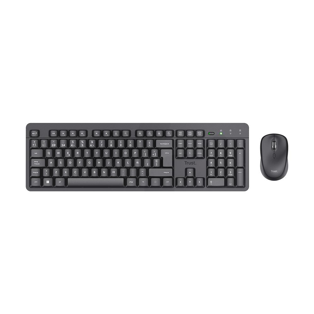Combo Teclado + Mouse Inalámbrico silenciosos Ody II - Negro