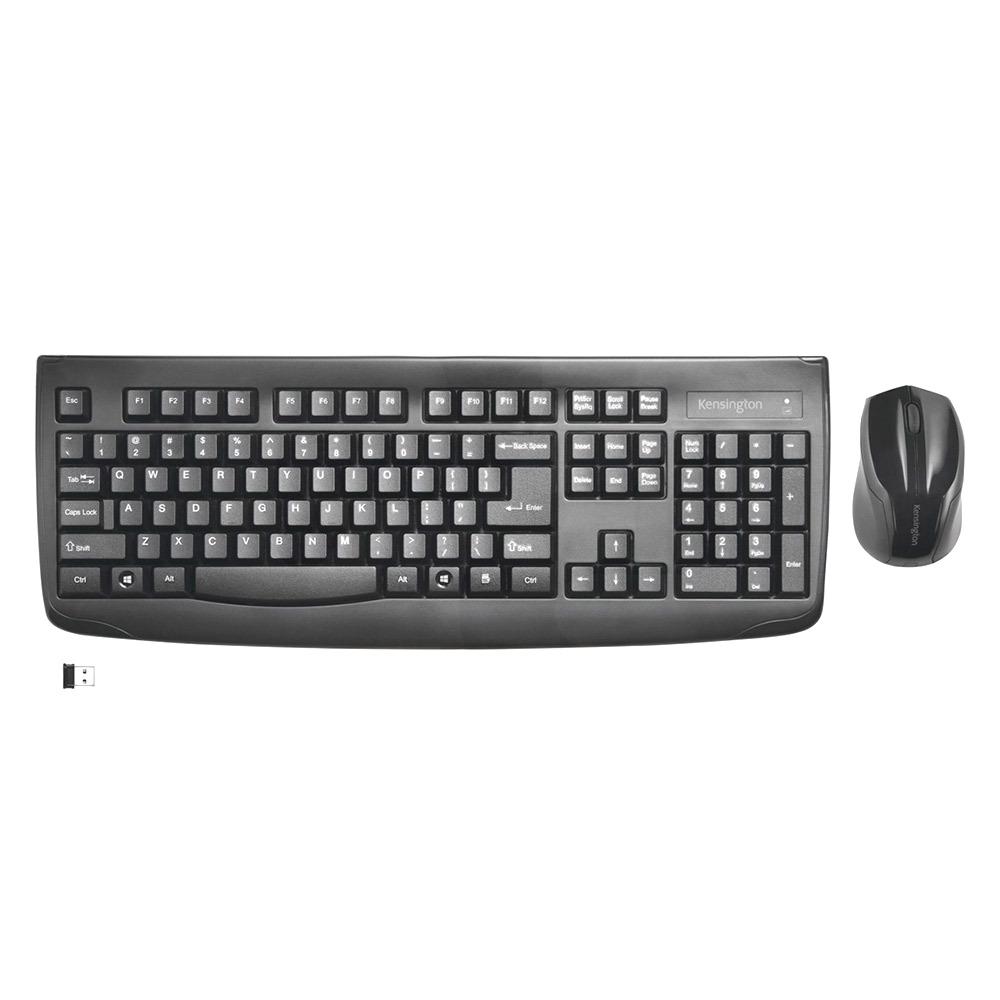 Combo Teclado + Mouse Pro Fit Inalámbrico Antiderrame - Negro