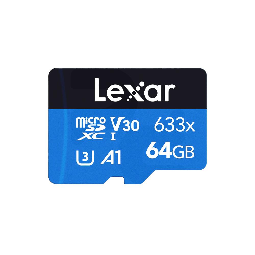 Memoria Flash 64GB MICRO SDXC (V-30) 633x C-10 100 MB/s