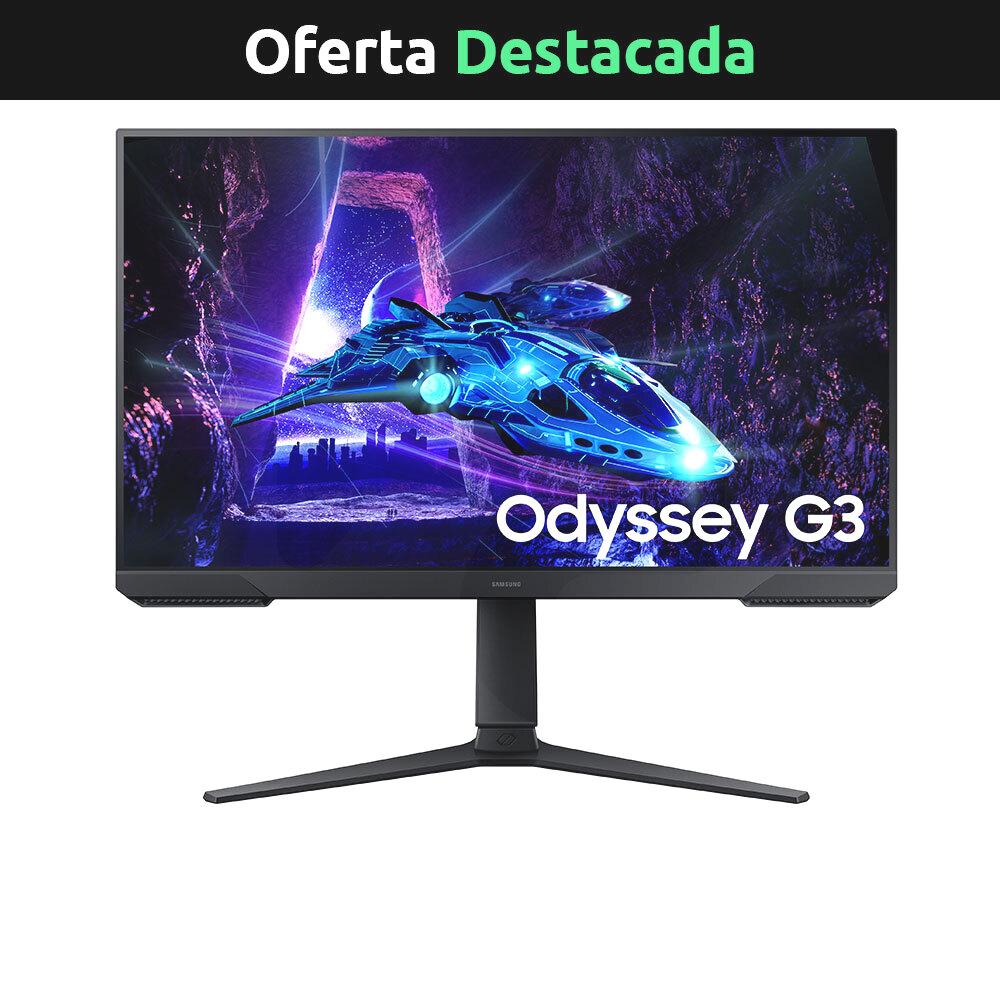 Monitor Gamer Samsung 27", FHD, 180Hz, VA, 1ms, FreeSync, Odyssey G3 LS27DG300ELXZS