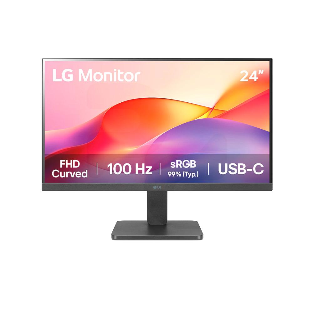 Monitor LG Curvo 24", FHD, 100Hz, 5ms, USB-C, 24U421A-B