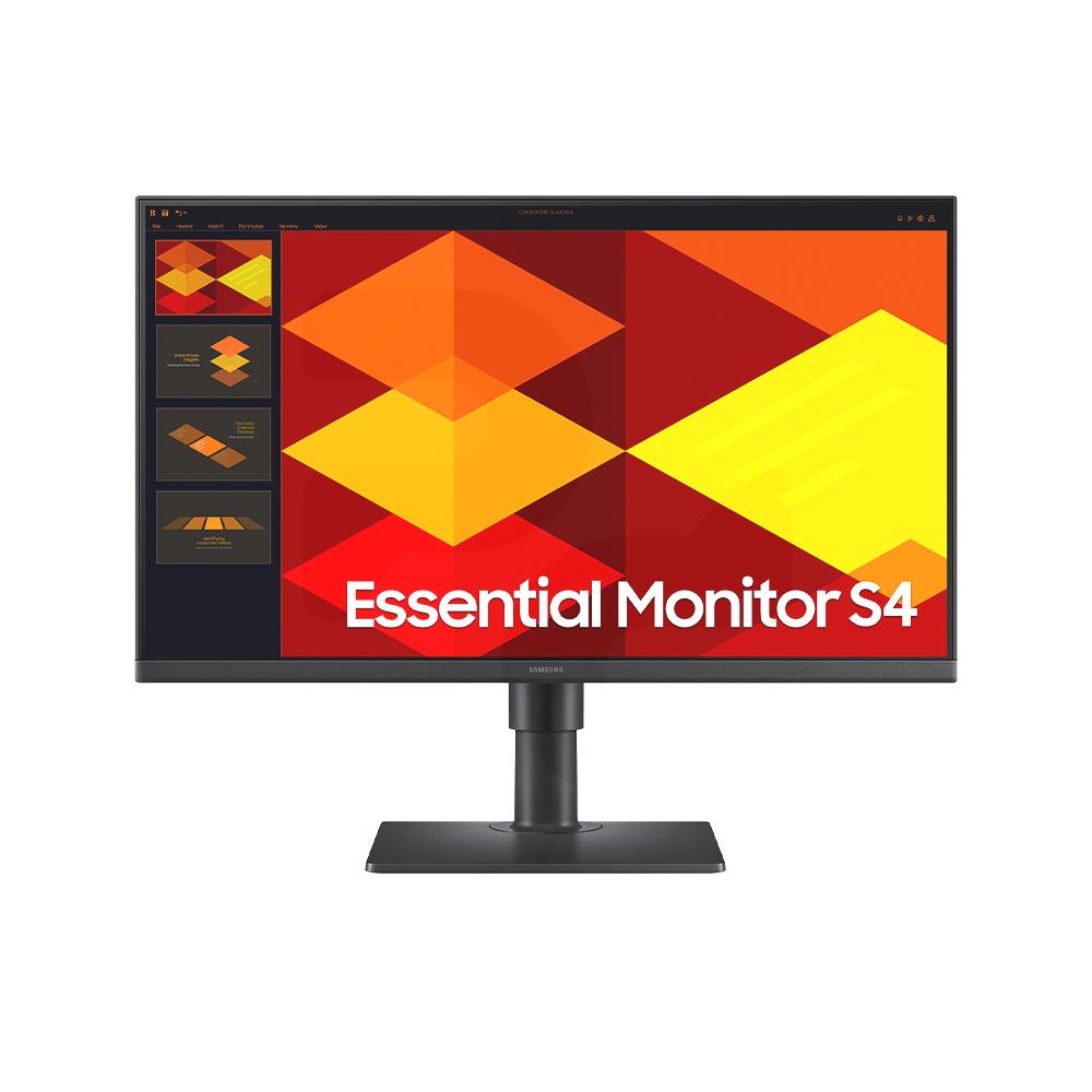 Monitor Samsung 24', FHD, 100Hz, IPS,  5ms, Essential S4 LS24D400GALXZS