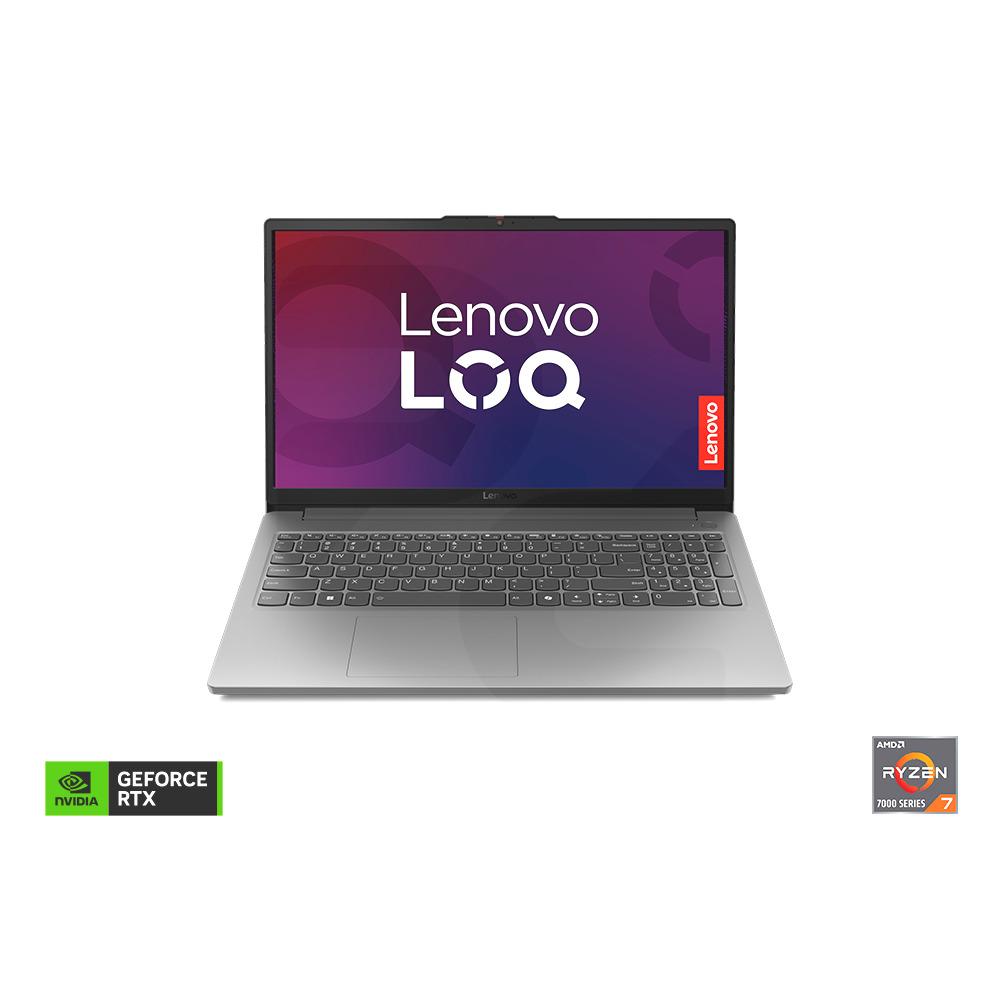 Notebook Gamer LOQe Gen 10 AMD Ryzen 7-7735HS NVIDIA GeForce RTX 3050 15.6" FHD 144Hz 16GB RAM 512GB Windows 11 Home Luna Grey 83S00002CL