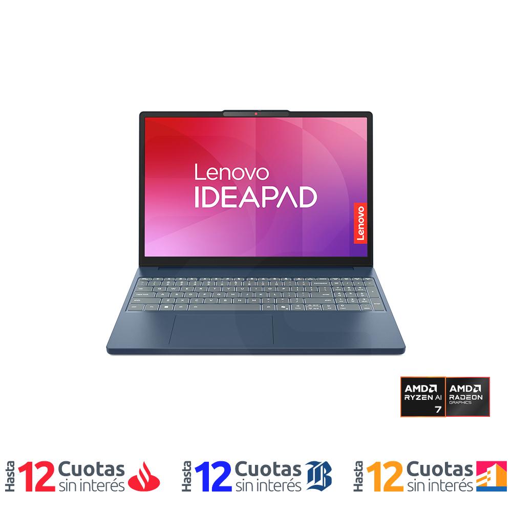 Notebook Ideapad Slim 3 Gen 10 AMD Ryzen 7-8840HS 15.3" 60Hz WUXGA 16GB 512GB Windows 11 Home Azul 83KA009YCL