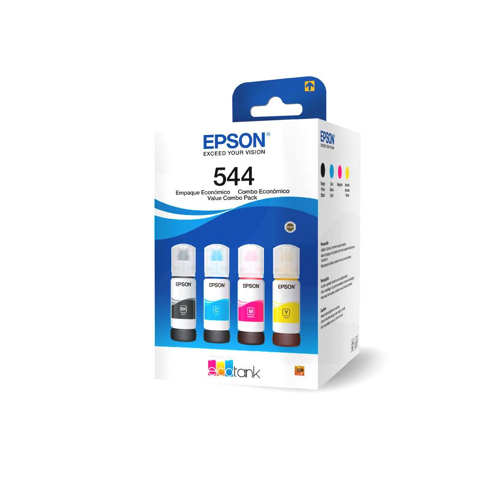 Pack 4 Botellas de Tinta Original Epson T544520-4P Colores 