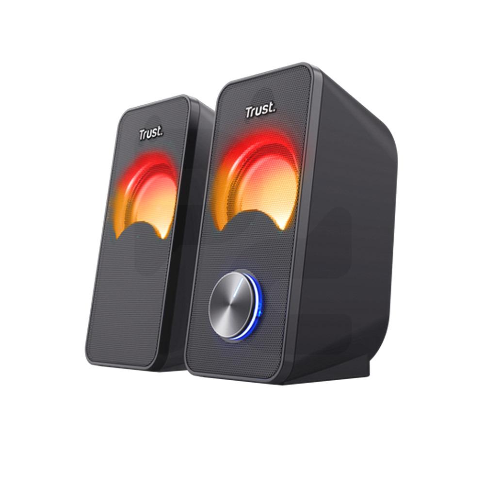 Parlante PC Arys RGB iluminación LED Negro