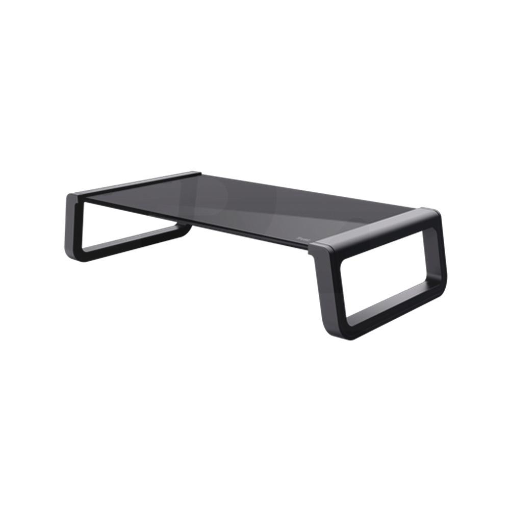  Soporte de monitor de cristal templado Negro