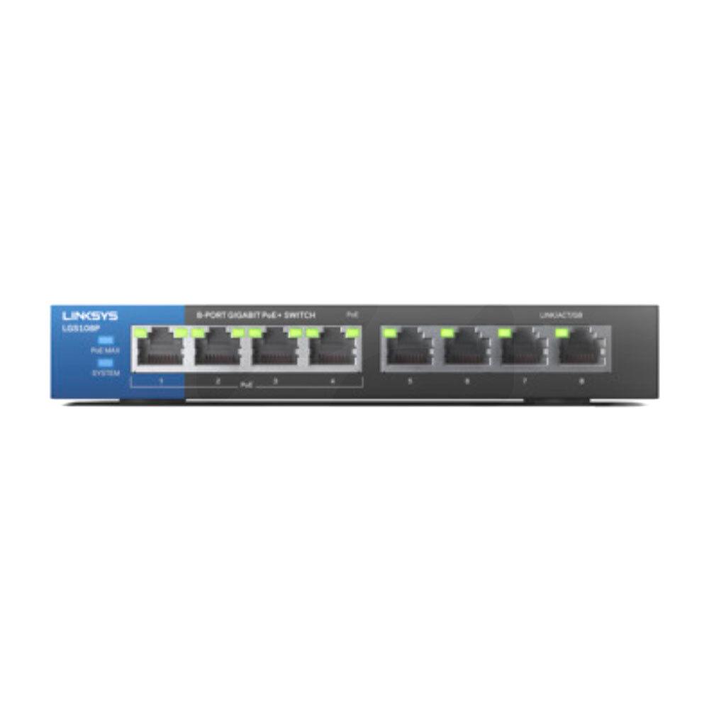 Switch PoE de Escritorio 8 Puertos Gigabit LGS108P