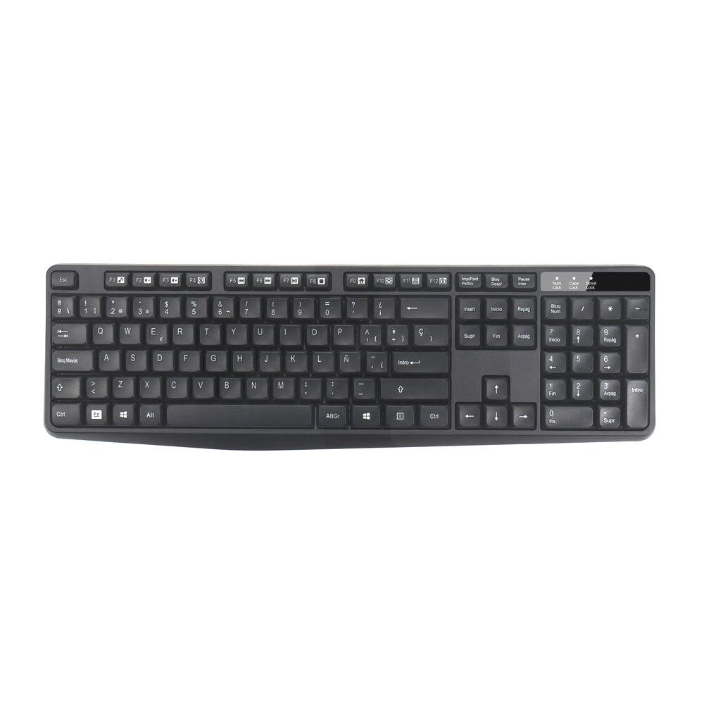 Teclado Alámbrico KB-500 con Number Pad USB - Negro