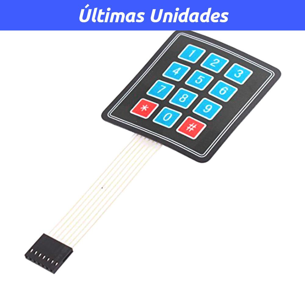 Teclado de Membrana 3x4 + extras