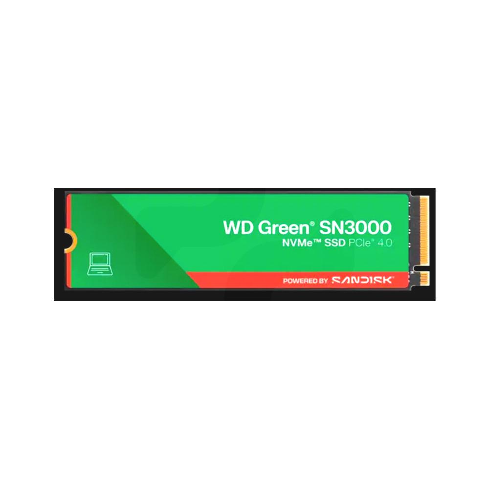 Unidad SSD 500GB SN3000 NVMe SSD Green NVMe Performance